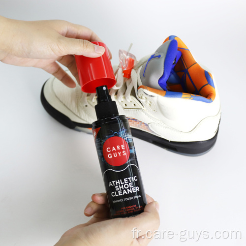 Spray de nettoyage de chaussures du produit de soins à chaussures liquides